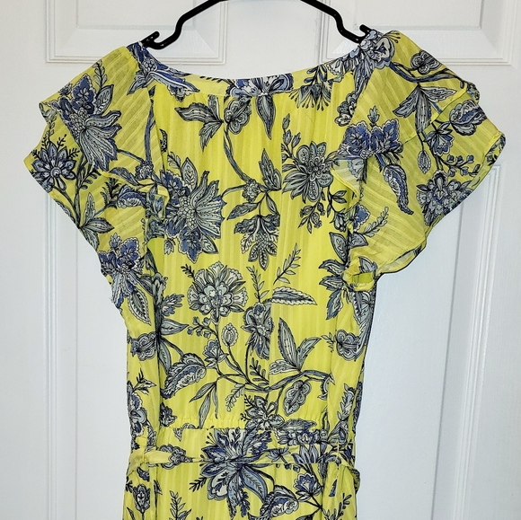 Loft Trellis Garden Midi Dress with tags - Picture 7 of 8